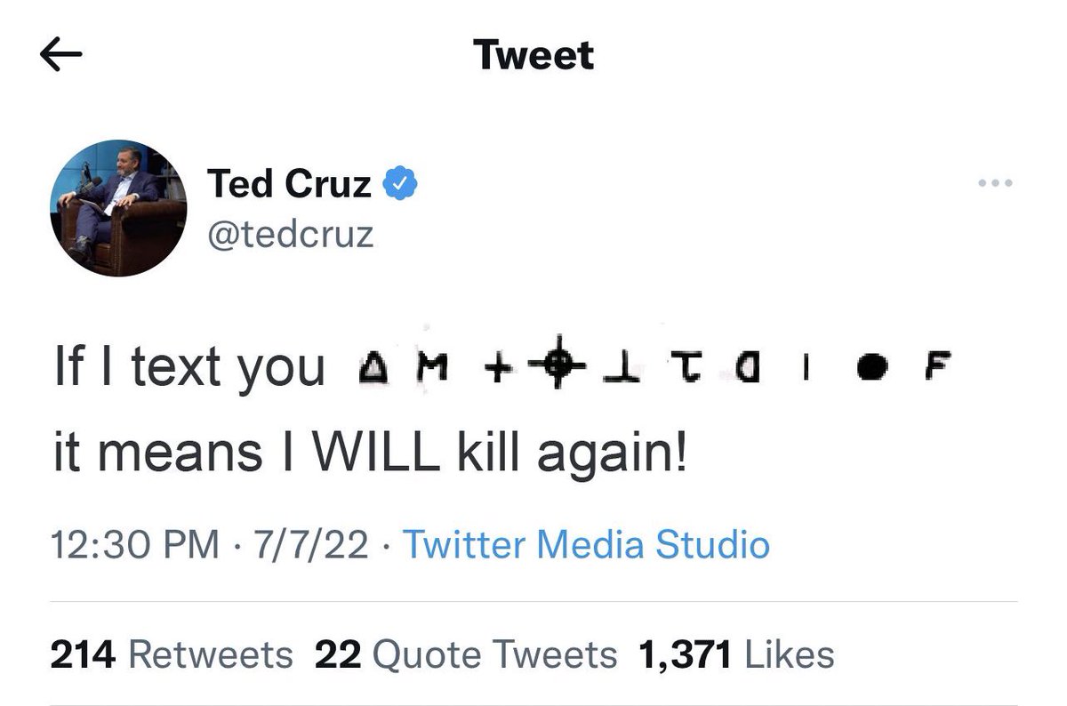 MNateShyamalan's tweet photo. is it just me or is ted cruz getting too into these memes https://t.co/pTjh4f7nBn