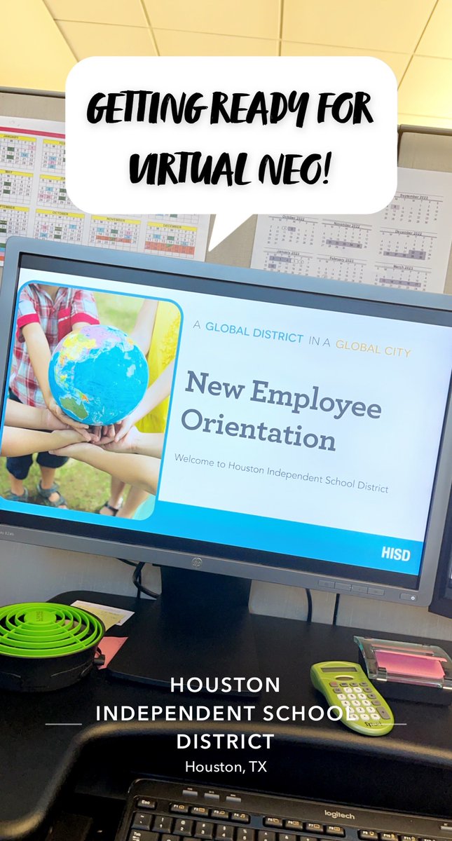 Good Morning! Getting ready for virtual NEO! 🌞 Welcome to #TeamHISD #HISD