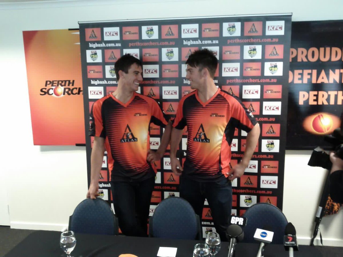 davvers605's tweet image. 10 years ago today, @patcummins30 joined @ScorchersBBL and Mitch Marsh re-signed with the team. BBL signing window was always a fun time in the early days of the competition. #getscorched #BBL02