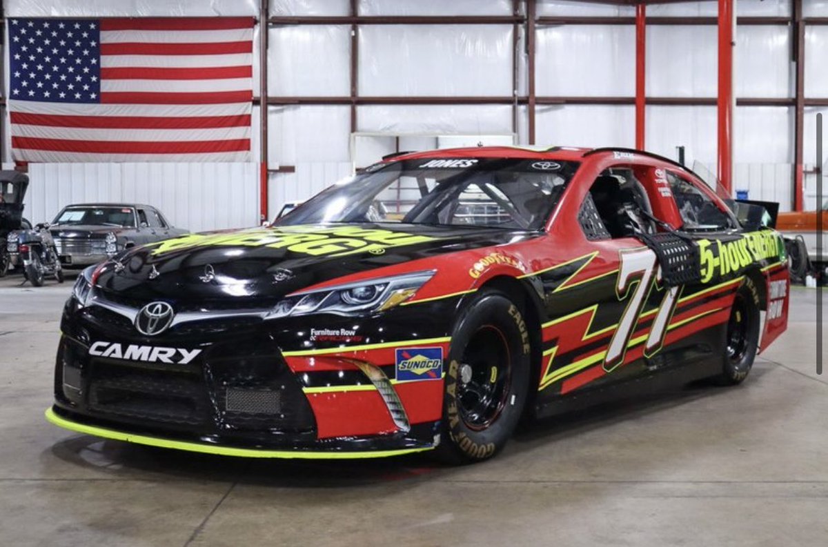 GrAutoGalllery's tweet photo. 2014 NASCAR
⚙️ SB2 V8
🛠 4 Speed Manual

This car was raced in 2017 by Erik Jones at the Goodwood Festival of Speed. It is in excellent condition and is wrapped as a Toyota Camry. #nascar #UsedCars #classiccars https://t.co/Jv7vyRgpm2