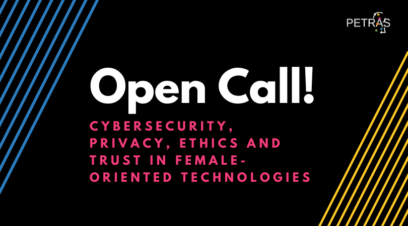 📢Open Call! Please share with artists, designers and creative technologists in your networks. Expressions of interest to respond to PETRAS research into the cybersecurity, privacy, ethics & trust in female-oriented technologies are wanted by 21st August: petras-iot.org/update/cyfer-e…