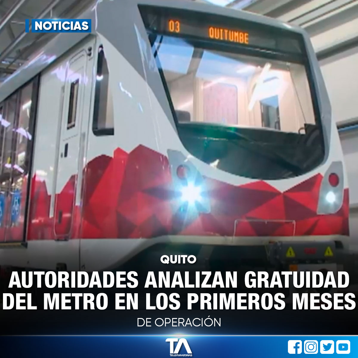teleamazonasec's tweet image. Fue el alcalde Santiago Guarderas quien dio a conocer que se analiza esta opción ow.ly/QObQ30snUU4