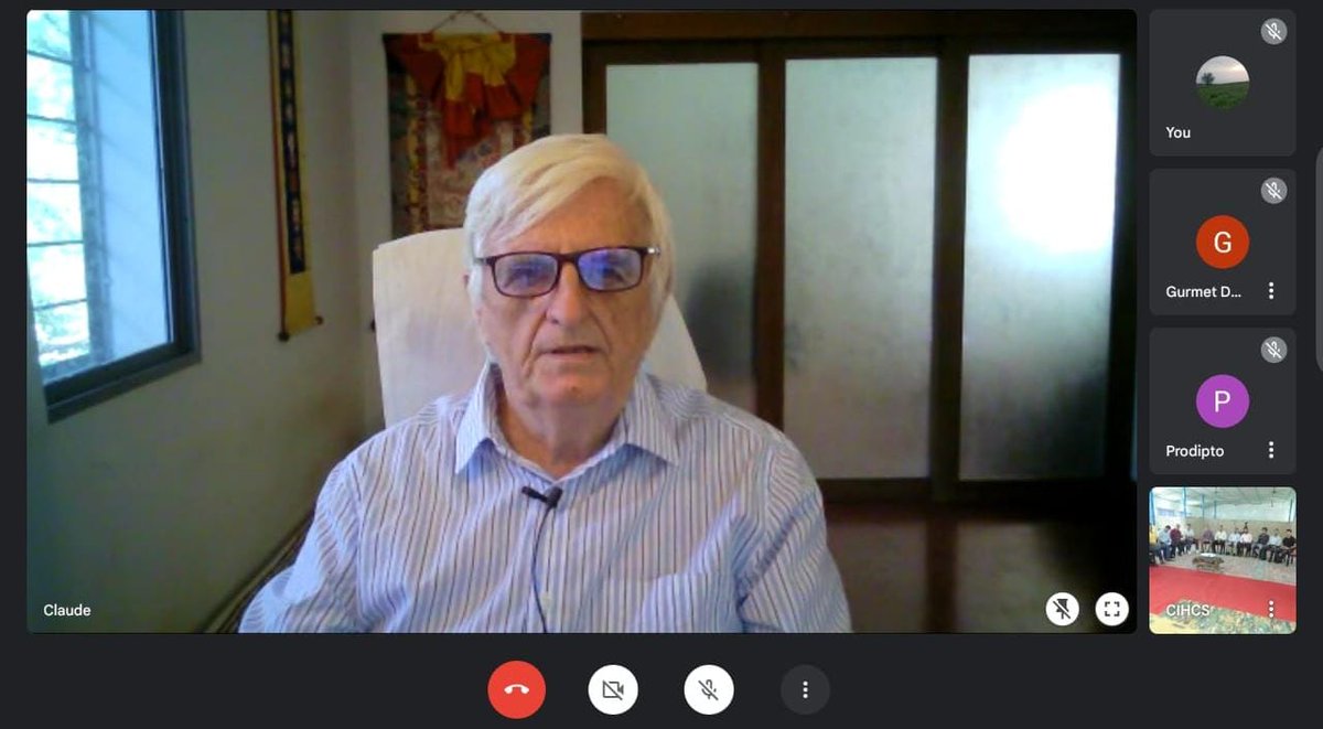 GajrajCorps_IA's tweet photo. Claude Arpi, renowned historian and Tibetologist, delivered virtual talk on Indo-Tibetan Borders to #IndianArmy officers undergoing #Tibetology course at #CIHCS, covering historical perspectives and evolution of boundaries between India and China.
@adgpi
@easterncomd https://t.co/S1z4YJaT8S