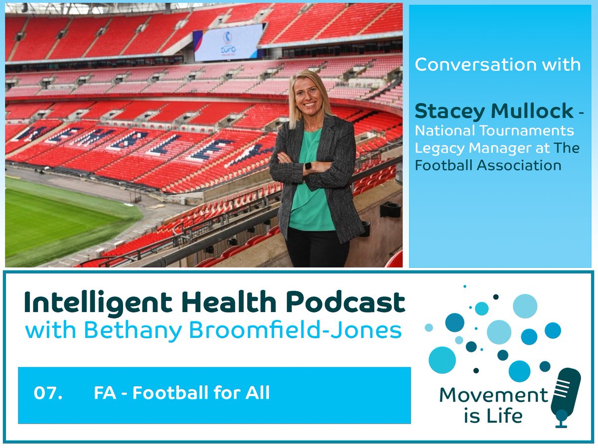 In episode 7 of <a href="/Intelligent_Hlt/">Intelligent Health</a> #podcast <a href="/StaceyMullock/">stacey mullock</a> National Tournaments Legacy Manager <a href="/FA/">The FA</a> talks about creating a legacy for #Euro22 &amp; the developments in #WomensFootball. After <a href="/Lionesses/">Lionesses</a> amazing performance last night, the legacy plan seems set  spoti.fi/3uDxgCw ⚽