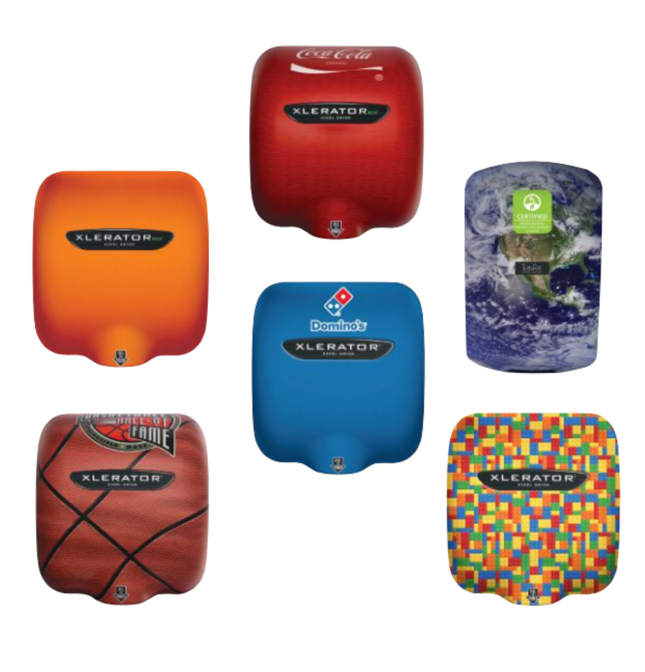 DryerUk's tweet photo. Excel Dryer offers the most cover finishes and options in the industry, featuring exclusive Kolorfusion digital image technology to customise covers with graphics, colours, logos or a sustainability message.

#XLERATOR #Handdryer #Luxurybathrooms #Technology #Bathroomtechnology https://t.co/Bq73VQ2JWG