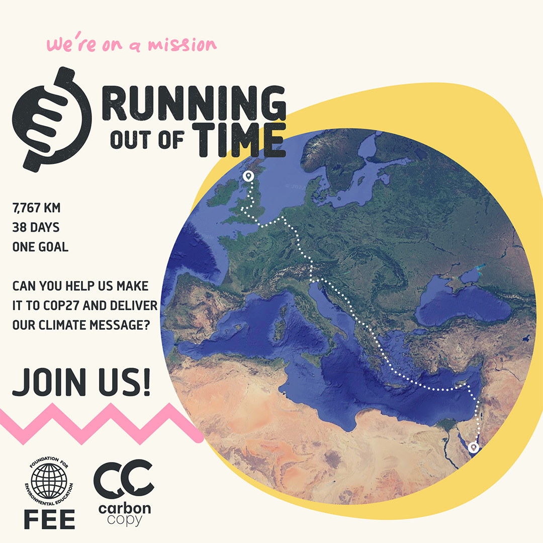 Carbon Copy (@carboncopy_eco) on Twitter photo 🌎🎉 We're super excited to launch the world's biggest non-stop climate relay - Running Out of Time
We've partnered with <a href="/World_Relay/">The World Relay</a> and @FEEInt all in the name of CLIMATE ACTION! 🤗🎉
👉Sign up
👉Support
👉Show up
🔗Follow the link for more info: carboncopy.eco/running-out-of… 🌎🎉 We're super excited to launch the world's biggest non-stop climate relay - Running Out of Time
We've partnered with <a href="/World_Relay/">The World Relay</a> and @FEEInt all in the name of CLIMATE ACTION! 🤗🎉
👉Sign up
👉Support
👉Show up
🔗Follow the link for more info: carboncopy.eco/running-out-of…
