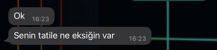 Beklenen mesaj dışında bütün mesajlar geldi arkadaşlar