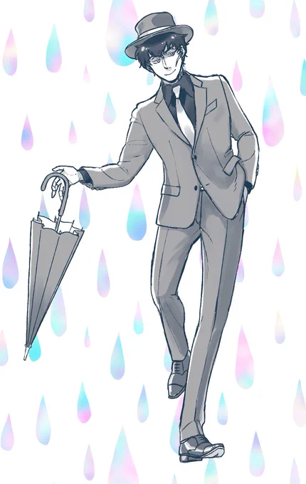 落書き雨すごい 