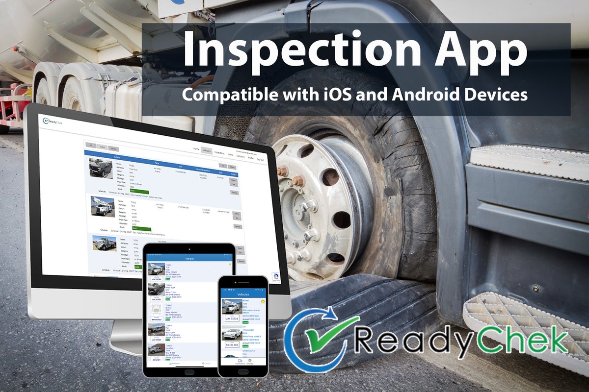 ReadyChek's tweet photo. #TuesdayTalk Make sure your #pretrip #inspection catches vehicle defects early before they escalate to "out of service" issues.  Keep your fleet healthy and roads safe!
Defects reported with ReadyChek are immediately sent to the office and repairs can be planned! #readychekgo https://t.co/PsmtT0v87G