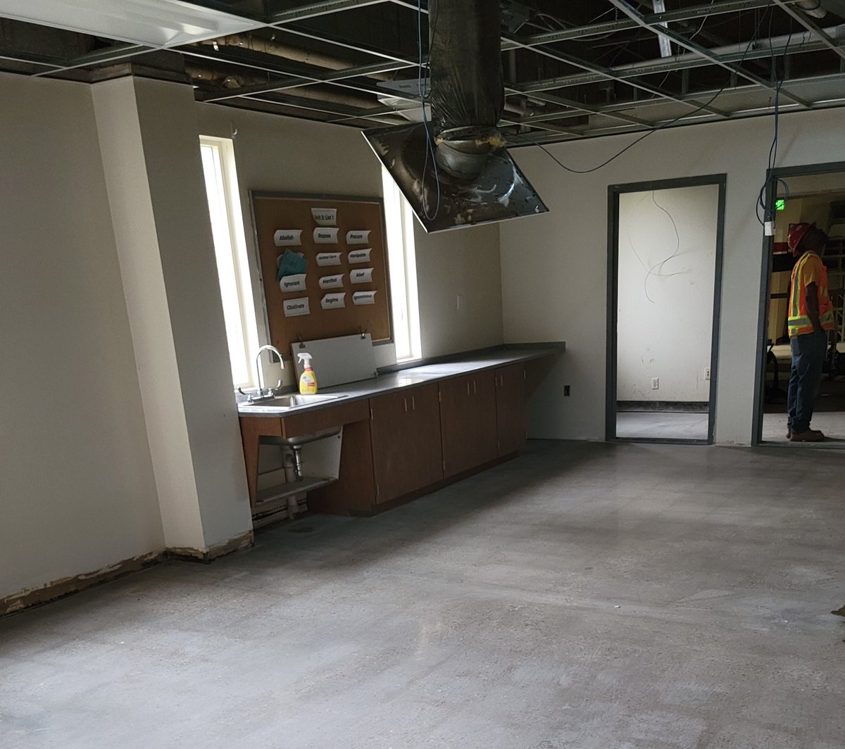 Can’t work out of the office today. Progress continues! The HS infrastructure continues towards completion, the elementary is transforming before my eyes and the central services building is coming together! #StrasburgColo