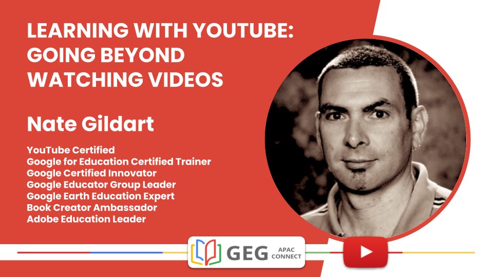 nathangildart's tweet photo. #GEGapacWeekend is coming! I've got some sessions on stuff I love! Second: Learning with YouTube (not just videos) this Friday. Watch on YouTube: https://t.co/dJsBVWp9w0
Other sessions in the schedule: https://t.co/XBb3kEKB5b
#GEGapac @GegProgram #GoogleforEdu #GoogleGeo https://t.co/u9LiHUUSBo