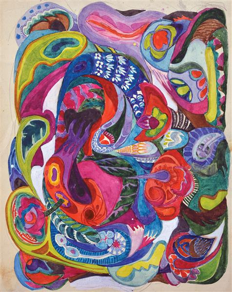 ukr_arthistory's tweet photo. Alla Horska (1929-1970) was a Ukrainian artist from Yalta, Crimea 🇺🇦 and dissident, one of the founders of the sixties movement, one of the representatives of the underground, an activist of the human rights movement of the 1960s in Ukraine. 

'Sketch for Mosaique' (1960) https://t.co/9cOoa2qJUP