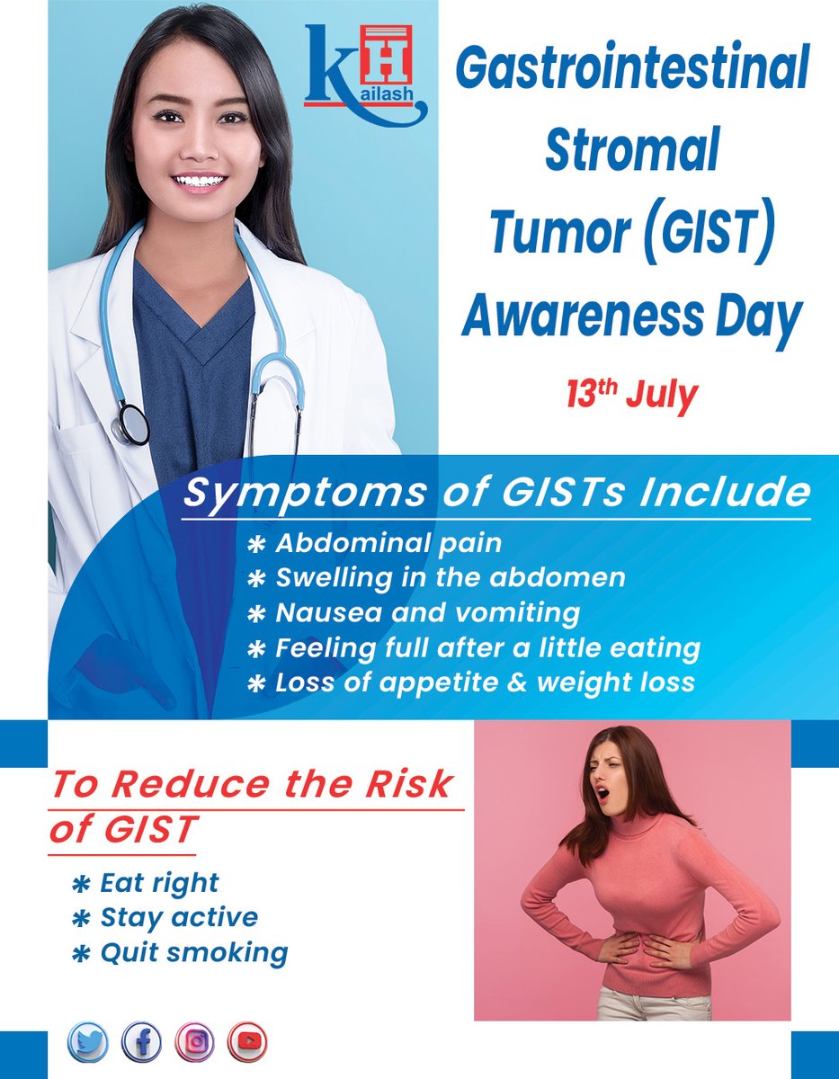 KailashHealth's tweet photo. #GastrointestinalStromalTumor (GIST) commonly occurs in the gastrointestinal tract, stomach or small intestine. Early diagnosis can prevent complications.
Consult our #Gastroenterologists: https://t.co/3PxoApMEoA
#GastroTumor #Gastroproblem #digestivedisease #Gastrodoctors https://t.co/QyFEh2jkCY