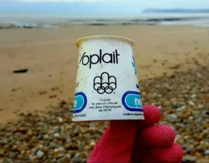 Dumped into the ocean in 1976 and still, this piece of plastic hasn’t degraded at all. :(