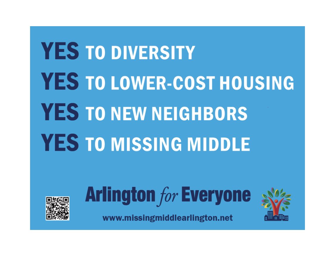 VoteCMcCullough's tweet photo. There is still time to be heard! 

Let #ArlingtonVA know that #HousingAffordability and community #diversity matter! Complete the #MissingMiddleHousing study feedback form TODAY at: https://t.co/5HVOwKObMf https://t.co/dwdZRcHFwC
