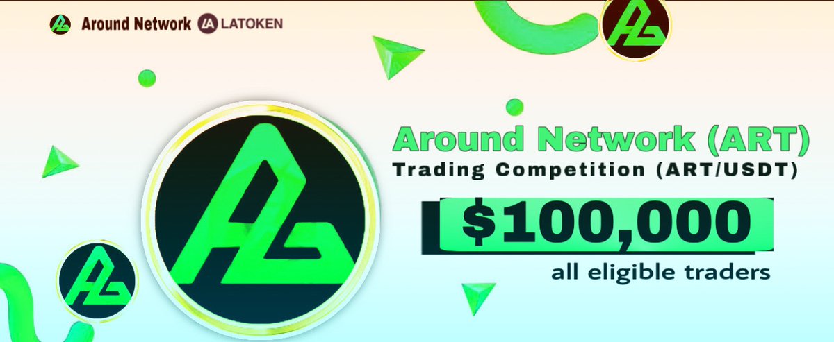 Around_Network_'s tweet photo. $100,000 $ART Trading Competition🤩

Join rewards- https://t.co/Tz1ye6o7uk

-All eligible traders will get a share of $100,000 ART tokens. The higher you rank, the bigger your winnings!

-Trading rewards receive all eligible traders🍃 https://t.co/M1mFbwNWjo