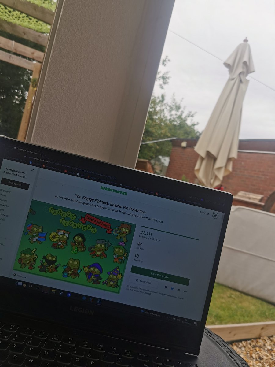 Too hot to be working inside today, is it acceptable to work from a paddling pool?