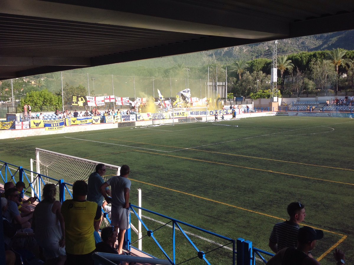 Awaydays23's tweet photo. ON THIS DAY 2016: Oxford United in Spain #OUFC https://t.co/UsxN4e9N7d