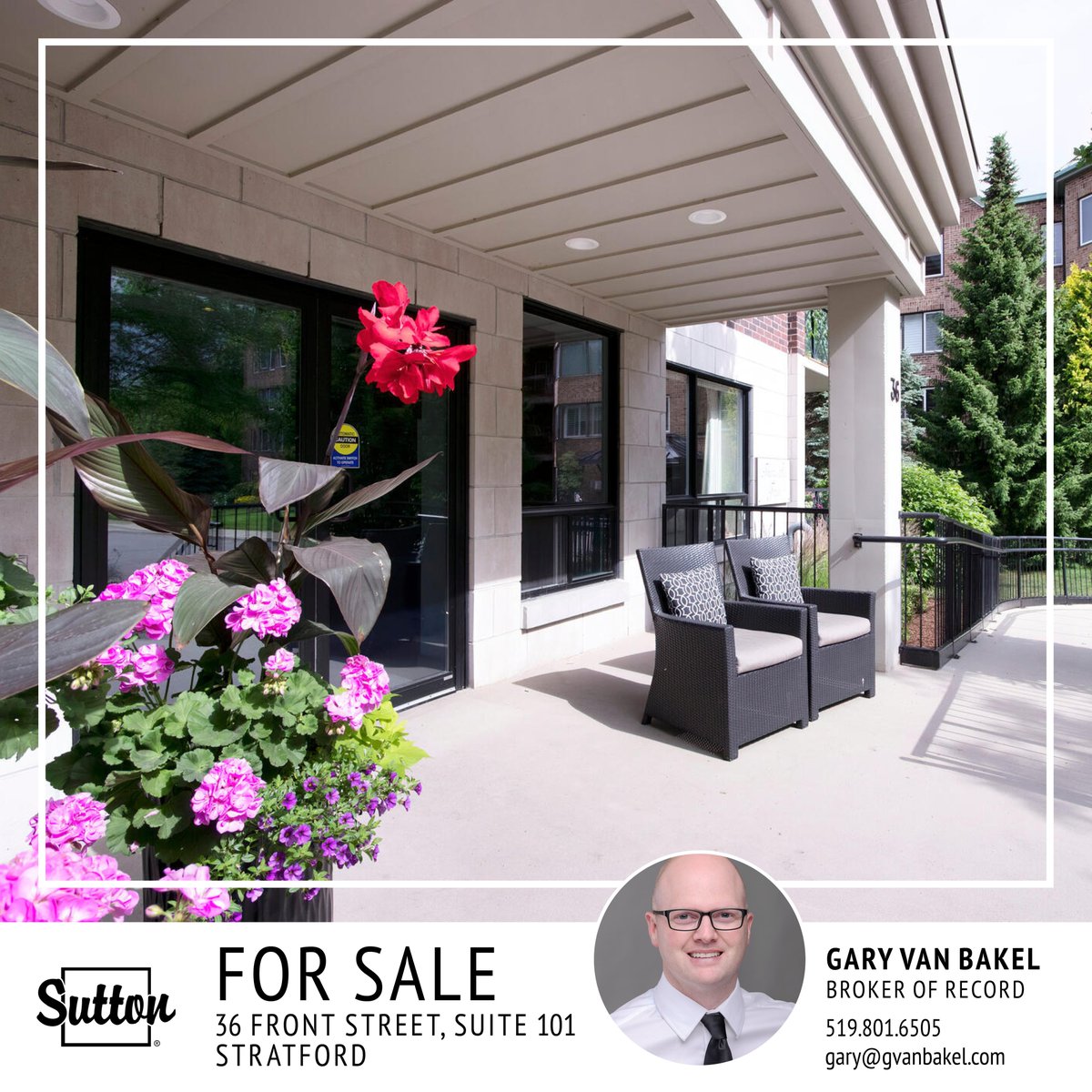 gvanbakel's tweet photo. NEW LISTING!
First floor suite condo, 2 bed 2 bath 1396sq.ft completely renovated in 2021. 
Exceptional access to lake and theatre!
MLS # 40293509
https://t.co/Zn9tk2WYXU

#StratfordOntario #SuttonForSale #CondoLiving #TheSuttonTeam #GaryVanBakel @SuttonGroupFC https://t.co/VcJ14E6NRi