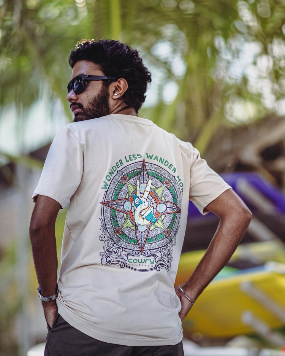 CowryInc's tweet photo. Wonder Less &amp; Wander More in this stylish COWRY T-Shirt! ✨ https://t.co/E9pi7N1nsz