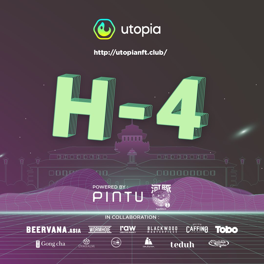 utopiaclub_'s tweet photo. 4 days to go utopians #utopianft #utopia #silaturwagmi https://t.co/nMBDLeHQgi