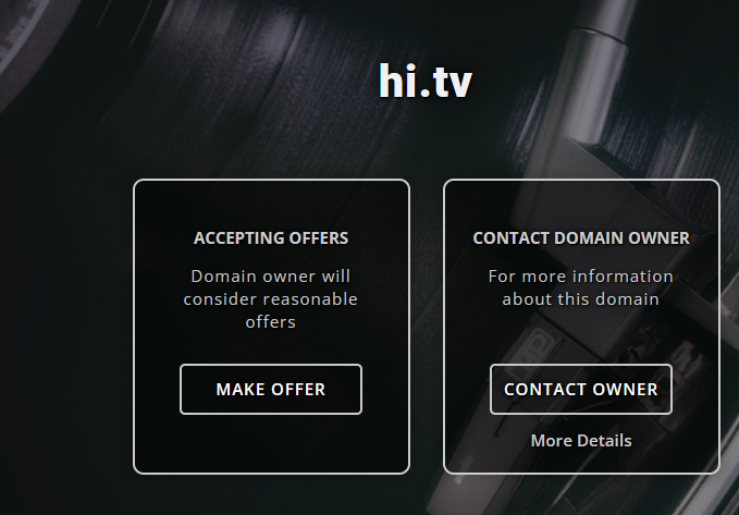 Hi.tv is up in the marketplace at Epik.com. Talk to us if you would like to own it #domainsforsale #Domain #HitVuser #premium