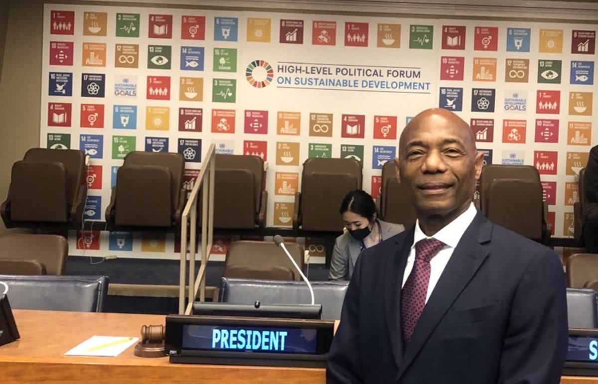 Caribank's tweet photo. Yesterday we took the case for #RecoveryDurationAdjuster, our vulnerability &amp; resilience measurement framework to @UN #HLPF2022. 

CDB's President Dr. Leon proposed the adoption of the RDA as an enhanced measure for #SIDS access to concessional finance.
➡️https://t.co/92EUFshthl https://t.co/H7vMGQ41UF