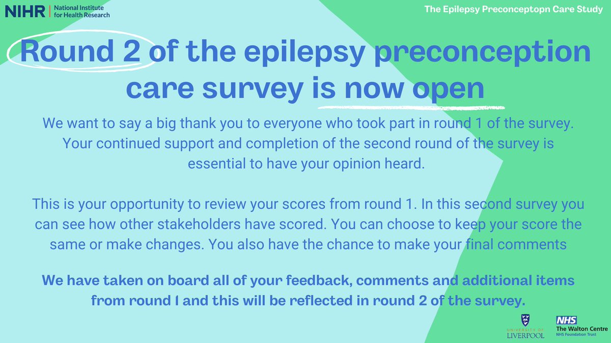 Epilepsy Preconception Care Study tweet media