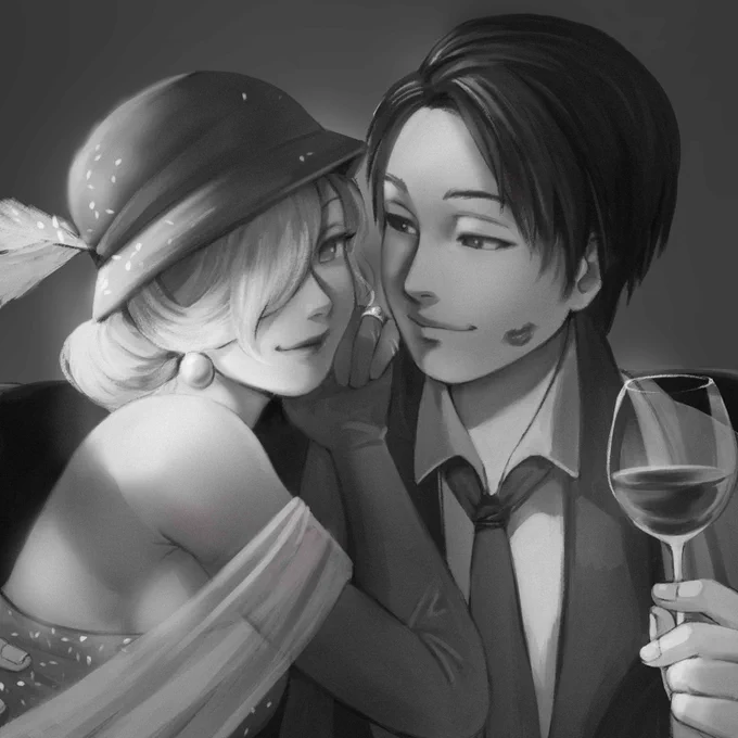 the sluttiest thing a man can do is having lipsticks of your lover on his face 