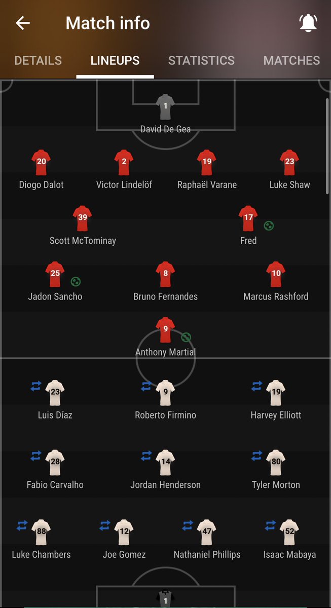 thtbycc's tweet photo. Big Erik has his boys running rings round Kloppo’s asthmatics. 10 changes after 33 mins, it’s a bigger meltdown that Rafa. #21times #GGMU https://t.co/SGFeiEfhpG