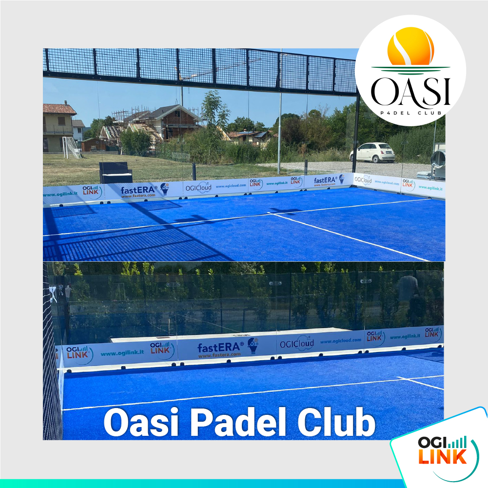 OGILink's tweet image. Se ti trovi a Varese e hai voglia di giocare a #padel, non puoi non passare dagli amici di Oasi Padel Club!
Uno dei tre campi è completamente brandizzato con i loghi #OGILink, #fastERA e #OGICloud.
🏓🙌🏼🤩

#padelvarese
