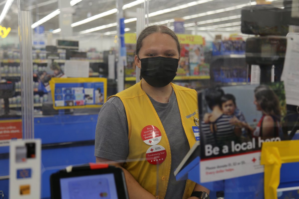 redcrosscanada's tweet photo. Every year, @WalmartCanada stores across the country raise funds to support local Red Cross disaster preparedness & response. Until July 29, you can help the next family in Canada who needs emergency assistance from the Red Cross by donating at your local Walmart. #RedCrossHelps https://t.co/gE1alWMihn