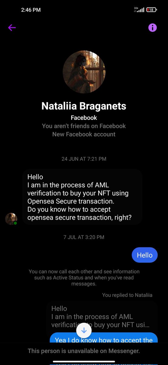 AndrewQ56389166's tweet photo. SCAM don't fall for the people using (openseal) not #opensea @opensea #nft #nfts #nftart #NFTartists https://t.co/4rhxZs4blk