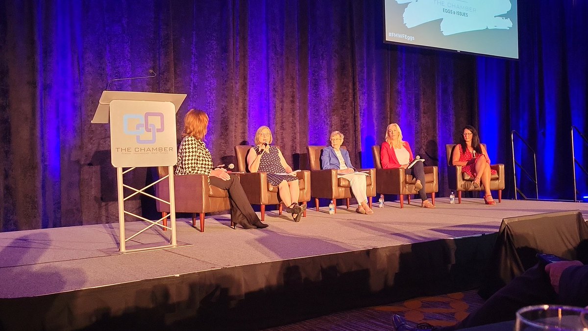 Great Chamber session this morning, talking childcare at Eggs and Issues. #fmwfeggs #eggsandissues #XcelEnergyND <a href="/FMWFChamber/">FMWF Chamber</a>