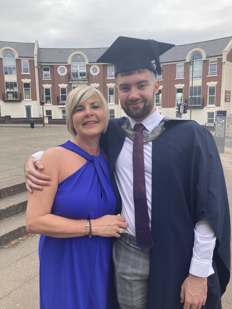 Celebrating my gorgeous boy’s graduation in Liverpool! Achieved a 2:1 in Sports Science! #veryvery proud mum