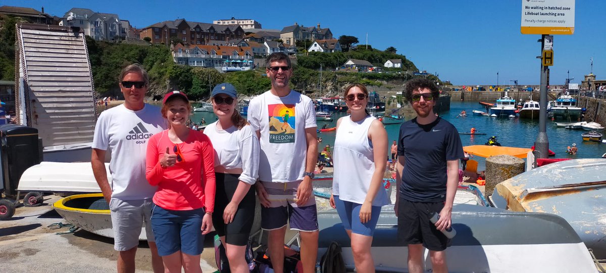 Congratulations to our team of novice rowers who took part in this Sunday's charity gig row for <a href="/CHSW/">Children's HospiceSW</a> and raising an amazing £500! Well done to Mark, Eden, Hattie, Chris, Sophie, and Ben who braved the heat at Newquay Harbour!