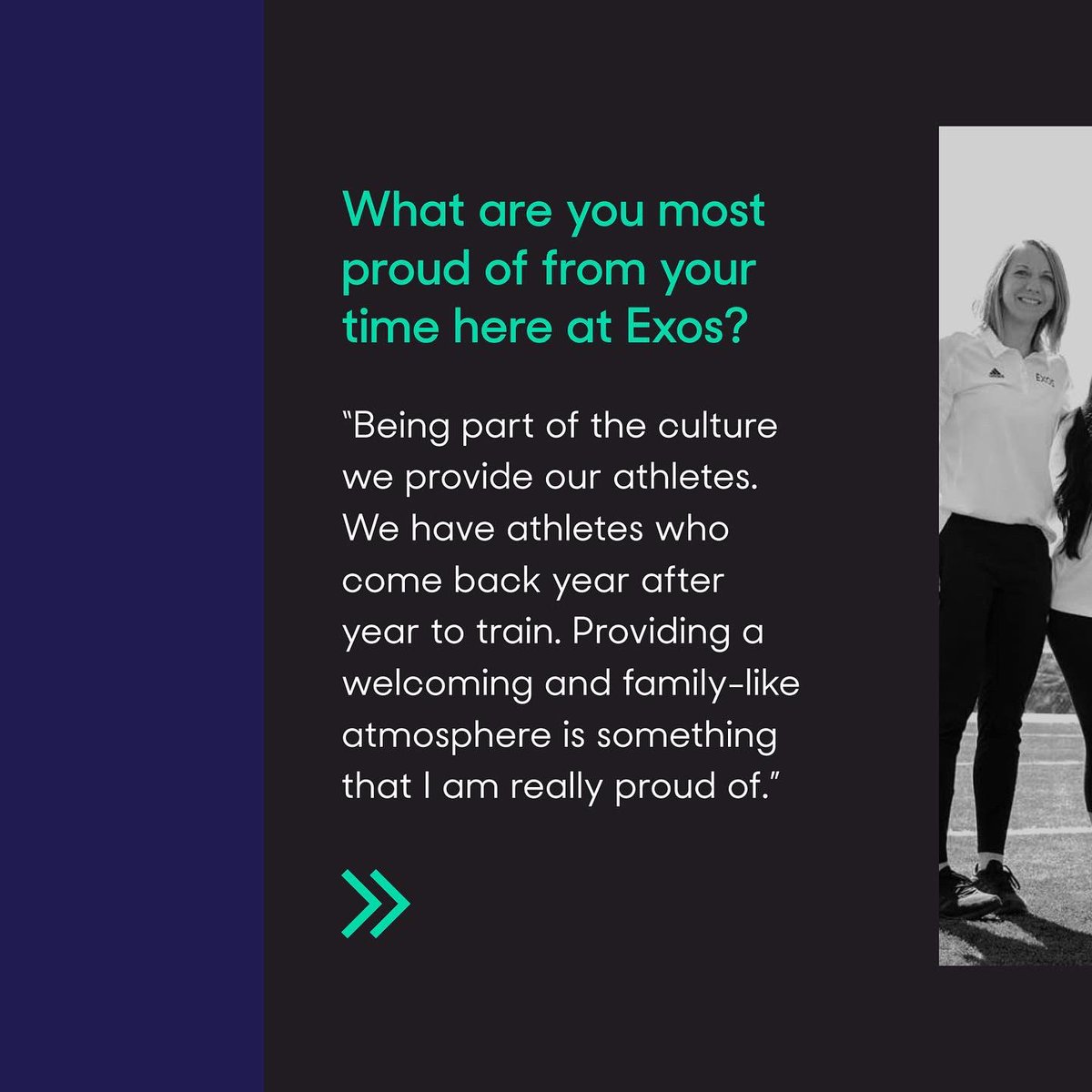 TeamEXOS's tweet photo. Meet Allie Martinez. Allie manages the operations for @playerstrust including the physical therapy program and combine training. Through her role in operations she’s been able to have a hand in so many different aspects of the company. #TeamExos https://t.co/DLEvIo1gFg