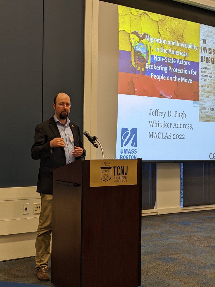 MARLAS article of the week: Whitaker Prize Keynote Address--"Migration and Invisibility in the Americas: The Importance of Non-State Actors Brokering Protection for People on the Move", Jeffrey D. Pugh <a href="/jpugh00/">Jeff Pugh</a> (<a href="/conresglobal/">ConRes Global</a>).  Published OA on @LARC_LASA: doi.org/10.23870/marla…