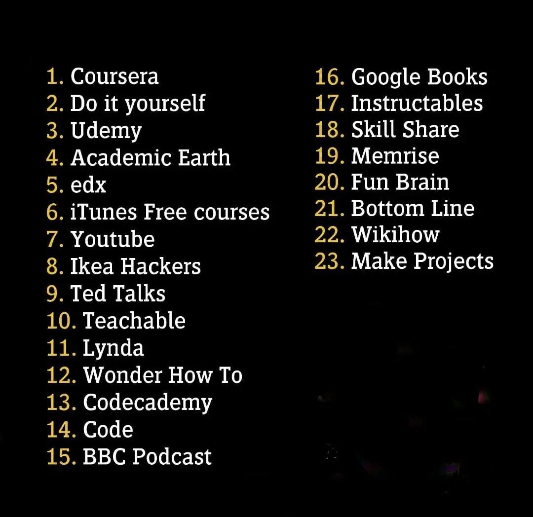 23 websites to learn new skills online #letsconnect #hishamsarwar #digitalmarketingtips #SEO #skills #PrimeDay2022 #AmazonPrimeDay #dolar