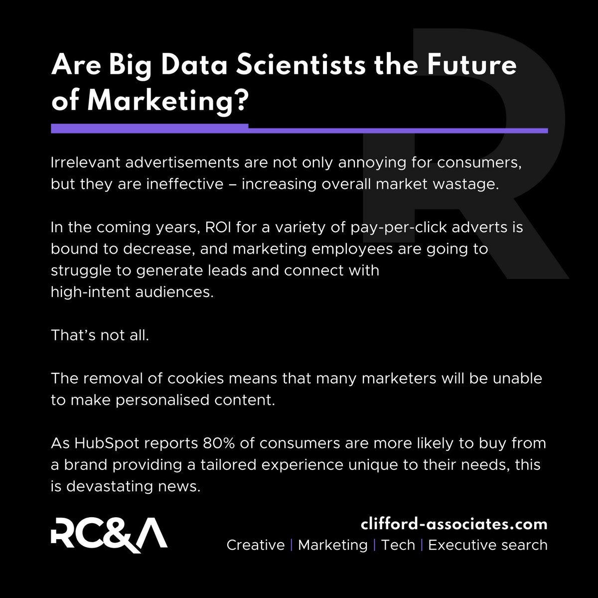 RCALondon's tweet photo. 🖥 Are Big Data Scientists The Future of Marketing 🖥

Click to read more 👉 https://t.co/g6cQx2EaUQ 

#Blog #DataScientists #MarketingFuture #DataMarketing #Marketing #Advertising #Cookies #Google #TargetAudiences https://t.co/2RSF51UtB9