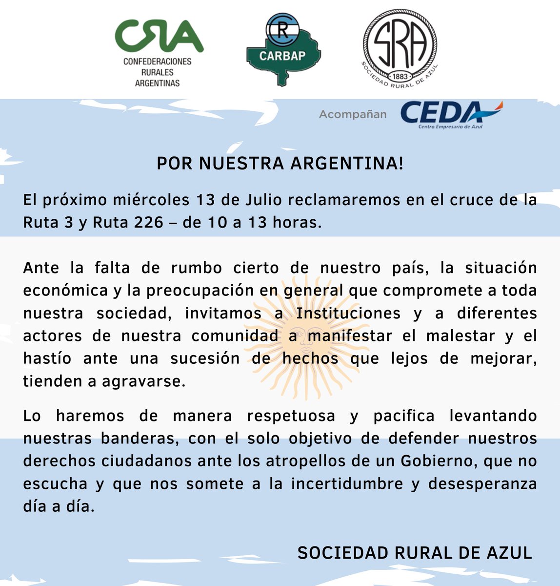 Sociedad Rural de Azul (@srazulok) on Twitter photo 