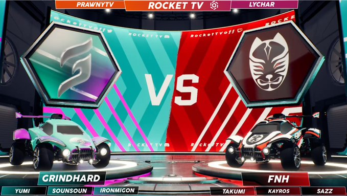 GrindHard_GH's tweet photo. ↳ Show Match #RocketLeague ⚽

Venez nombreux vous divertir sur #Twitch 👀

🔔 21H00 | BO7
 ⚔ @Grind_HardTv VS @FNHeSport 
🎙 @PrawnyTv &amp; @LycharTV 

▸▸▸▸ https://t.co/Cx3tXa5cBY

Merci à @RocketTVoff pour l'organisation ✅
#RLesport #TwitchFR #GHenergy ⚡⚡ https://t.co/QxLf3tw0Pj