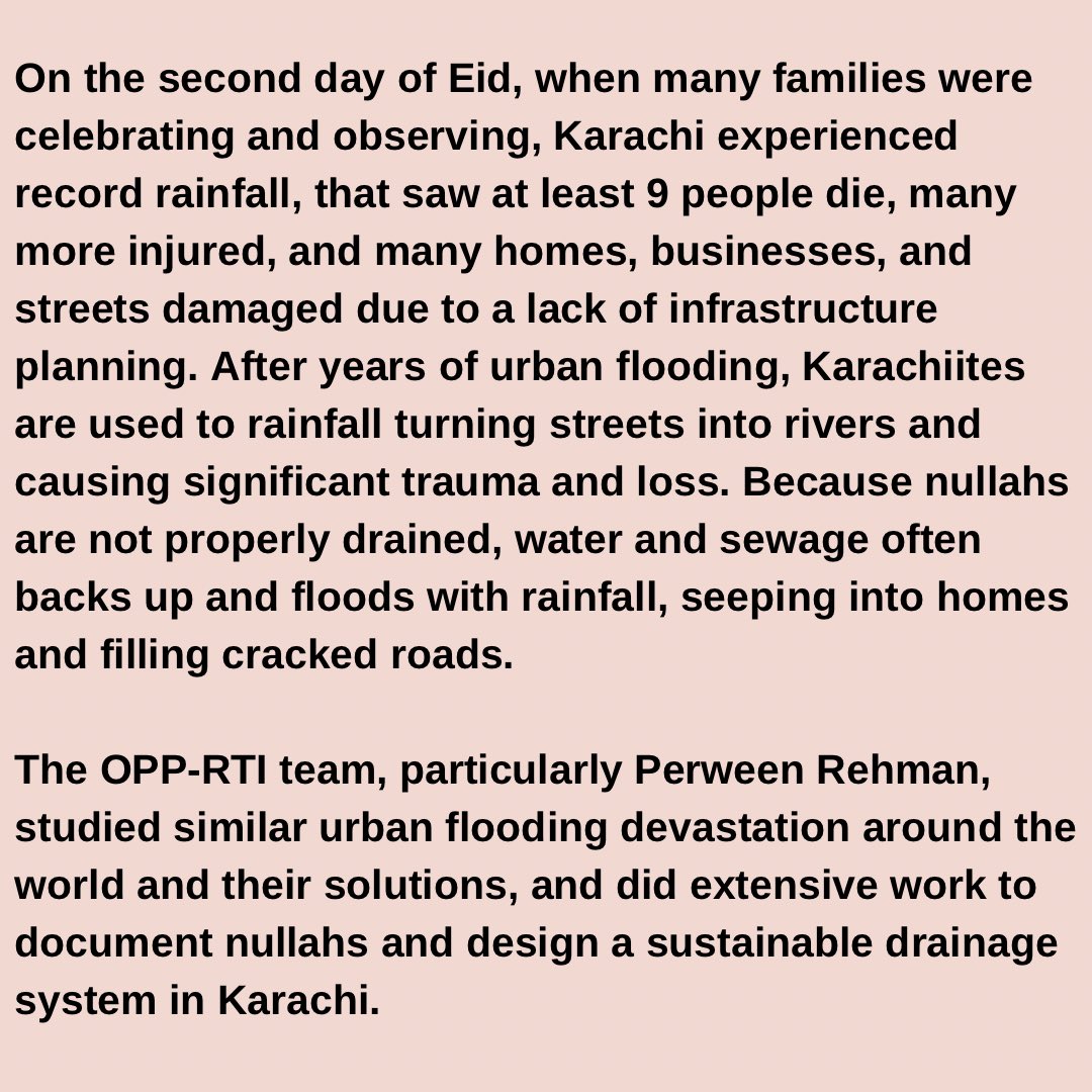 OrangiPilot's tweet photo. #KarachiRain and flooding is not new, and it can be prevented- read below to learn more! #OrangiPilotProject #Karachi #Pakistan https://t.co/dPTZYmwZNr