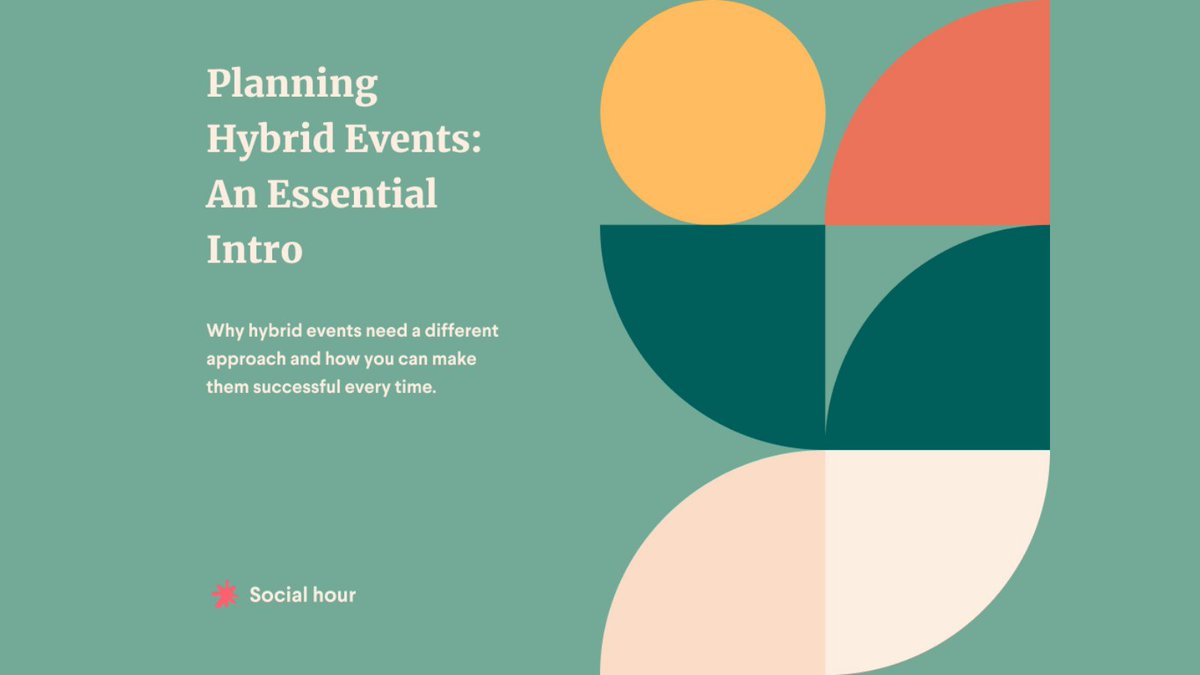 How can you ensure your #hybridevents are successful? Download our ebook to get up to date on the best practices to improve the attendee experience. socialhour.com/ebook-hybrid-i…