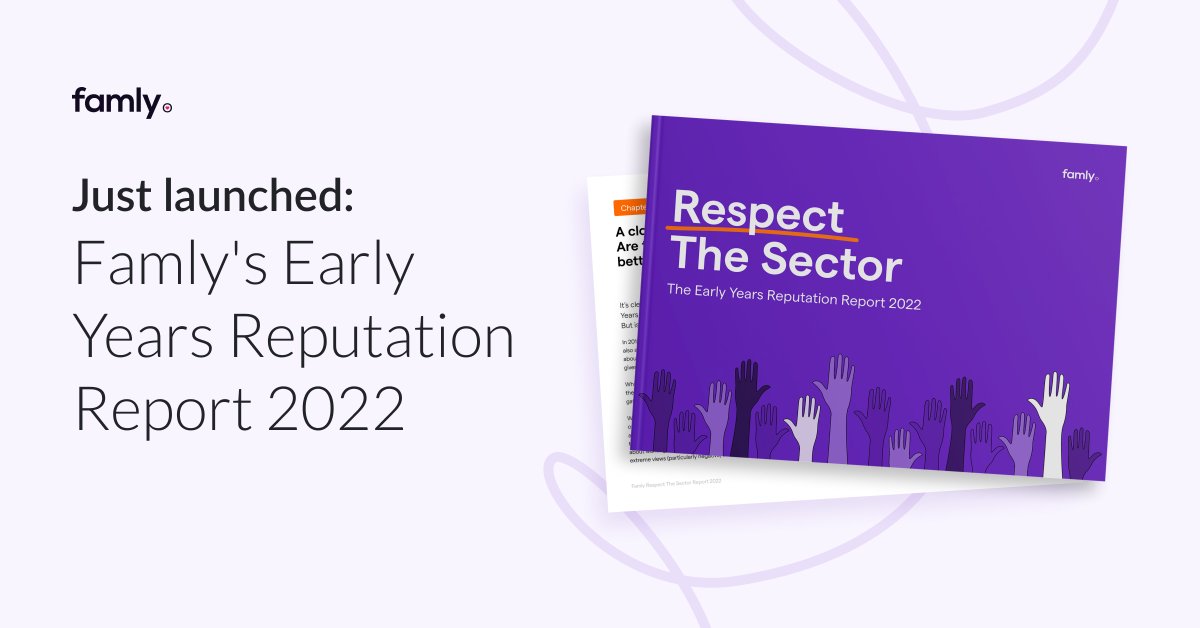 famlyhq's tweet image. Early Educators are not ‘just babysitters’ - and it’s time to change the minds of those who think they are. 
Download your copy of Respect the Sector - The EY Reputation Report, now. eu1.hubs.ly/H01gmRC0