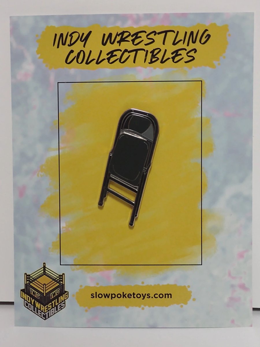 SlowpokeToys's tweet photo. Today's pin is a steel chair hard enamel pin. You can find it at https://t.co/UwxsqRJHuf or check it out live at Starrcast V!
#slowpoketoys #indiewrestling #indywrestling #indiewrestlingmerch #indywrestlingmerch #wrestling #wrestlingmerch #wrestlingcollectibles #pingame #pinlord https://t.co/WjgMqlorQc