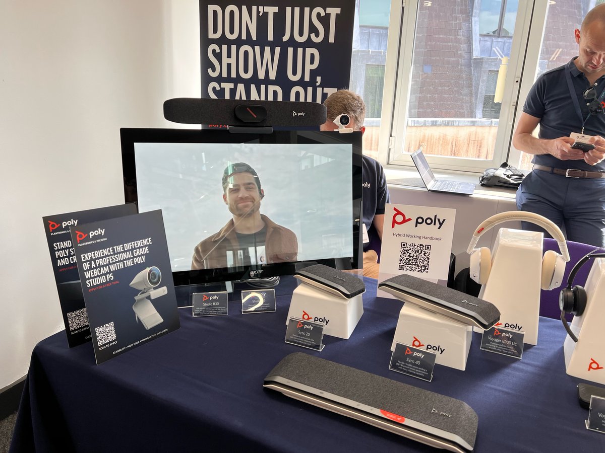 PolyCompanyNWE's tweet photo. We're delighted to be at @Public_SectorUK in London today! Our Global D&I Lead Estelle Jackson, Global Compliance Director Mark Lawson, and Environment Compliance Manager Philip Ashton held the "Caring and Contributing" session on Poly's #sustainability strategy.
#PSS22 https://t.co/MLARUr2094
