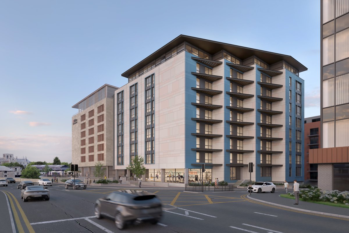 PCapitalPLC's tweet photo. Coming in 2023 are these exciting, high-spec, purpose-built Fletton Quays apartments, which will accompany our #Peterborough #Hilton #hotel on the riverfront in one of the UK's fastest growing cities. #investinpeterborough https://t.co/ScQJavmwIT
