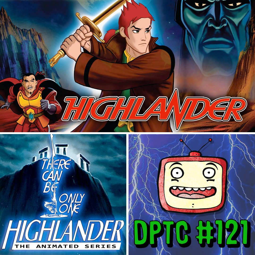 dptooncast's tweet photo. There can be only one DPTC episode about the HIGHLANDER animated series and it's available now!

If you enjoy a good old-fashioned quickening, check it out at https://t.co/Ld61oedhVM ⚔️⚡️

#highlander #comedy #cartoon #podcast #80s #film #fantasy #90s https://t.co/gnqYE8mckP