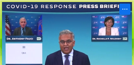 LIVE now <a href="/WhiteHouse/">The White House</a> #COVID19 officials are driving home this message: A new surge of #Omicron is underway, involving BA.4, 5 and a mutant 2-form. Combined, they pose a real threat, and evade immunity. Get vaxed. Wear masks. Open windows &amp; turn on fans.
Clear sense of urgency.